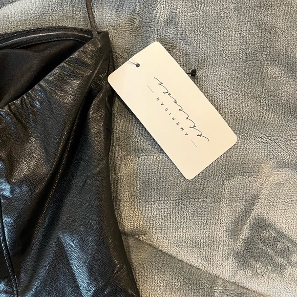 American threads fake leather mini dress - Picture 4 of 4